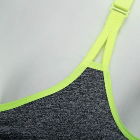 ULTRA-SOFT SEAMLESS FULL COVERAGE RACERBACK SPORT BRA (GRAY)