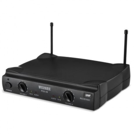 WEISRE PGX - 58 PROFESSIONAL UHF DUAL WIRELESS MICROPHONE MIC SYSTEM FOR KARAOKE PARTY KTV