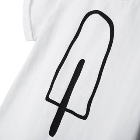FASHION COTTON MATERIAL ROUND COLLAR SHORT SLEEVE KIDS T-SHIRT (WHITE)