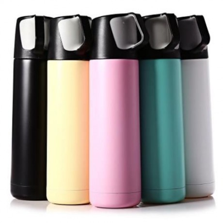 JUST LIFE J - 02078 500ML PORTABLE STAINLESS STEEL WATER BOTTLE WITH HANDLE VACUUM INSULAT