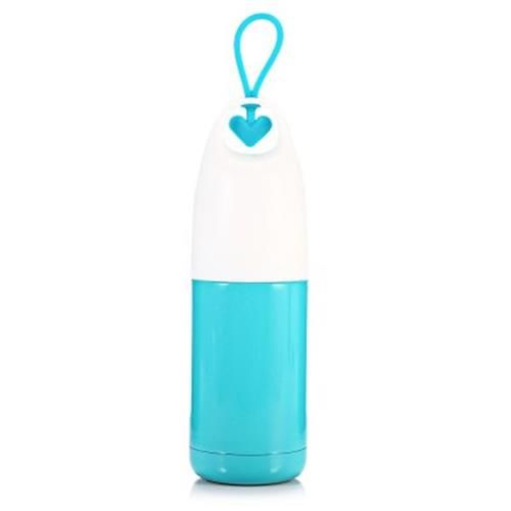 U CUP U - 01330 PORTABLE STAINLESS STEEL HEART SHAPE HANDLE VACUUM DRINKING WATER BOTTLE ( U CUP U - 01330 PORTABLE STAINLESS STEEL HEART SHAPE HANDLE VACUUM DRINKING WATER BOTTLE (