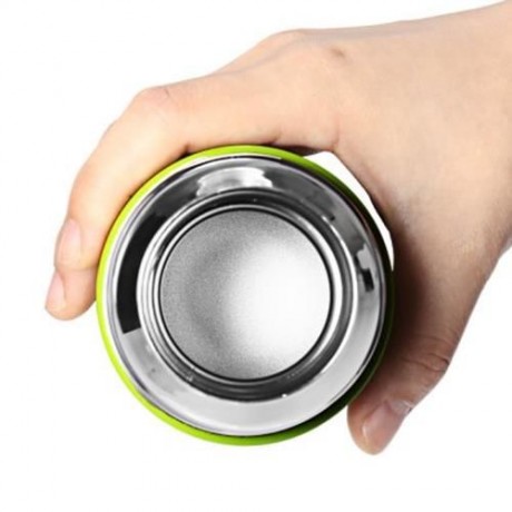 U CUP U - 01330 PORTABLE STAINLESS STEEL HEART SHAPE HANDLE VACUUM DRINKING WATER BOTTLE (