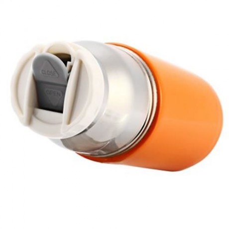 U CUP U - 01330 PORTABLE STAINLESS STEEL HEART SHAPE HANDLE VACUUM DRINKING WATER BOTTLE (