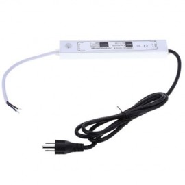DC 12V 30W WATERPROOF LED POWER SUPPLY DRIVER TRANSFORMER (SILVER)