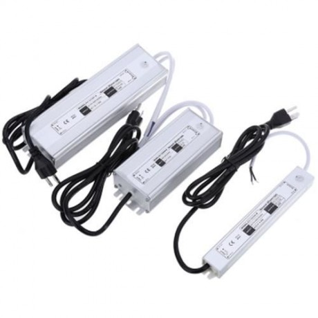 DC 12V 30W WATERPROOF LED POWER SUPPLY DRIVER TRANSFORMER (SILVER)