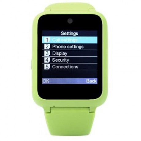 KEN XIN DA S9 1.54 INCH SMARTWATCH PHONE BLUETOOTH BUILT-IN CAMERA MUSIC PLAYING FM (GREEN