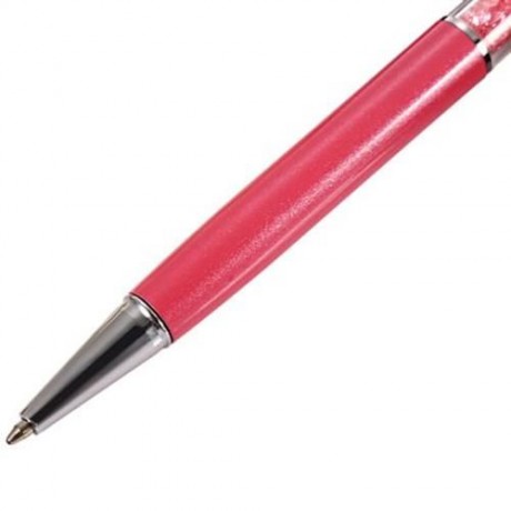 CRYSTAL 0.7MM BLACK BALLPOINT PEN STATIONERY FOR WRITING OFFICE SCHOOL SUPPLIES (PINK)