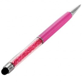 0.7MM CRYSTAL BLACK BALLPOINT PEN FOR WRITING OFFICE SCHOOL SUPPLIES (ROSE)