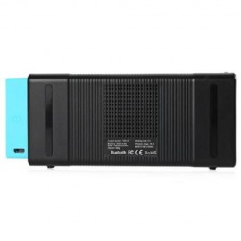 DT M2 COLORFUL MESH SURFACE STEREO HIFI BLUETOOTH SPEAKER WITH MICROPHONE (BLACK)