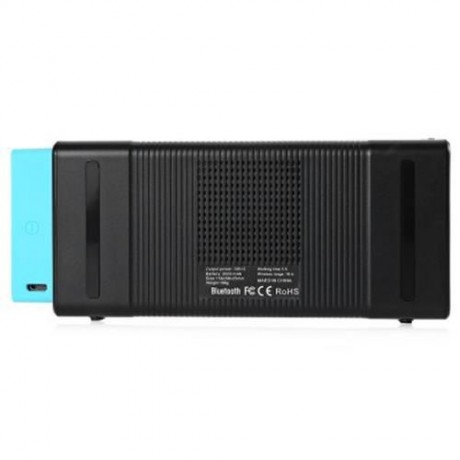 DT M2 COLORFUL MESH SURFACE STEREO HIFI BLUETOOTH SPEAKER WITH MICROPHONE (BLACK)