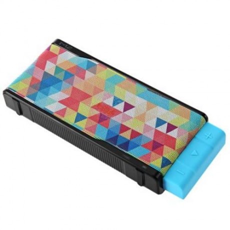 DT M2 COLORFUL MESH SURFACE STEREO HIFI BLUETOOTH SPEAKER WITH MICROPHONE (BLACK)