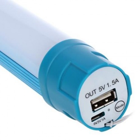 4400MAH BATTERY CHARGER 450LM PORTABLE CAMPING LIGHT (BLUE)
