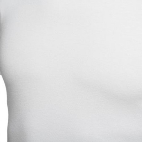 CASUAL ROUND COLLAR SHORT SLEEVE SOLID COLOR COTTON BLEND T-SHIRT FOR MEN (WHITE)