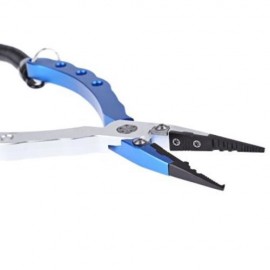 FG - 1017A DURABLE LURE PLIER GRIP PINCER NIPPER WIRE CUTTER SCISSOR FISHING KIT (BLUE)