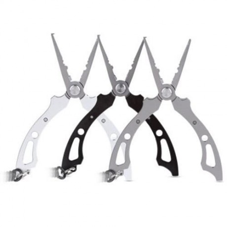 FG - 1019 LIGHT LURE PLIER GRIP PINCER NIPPER WIRE CUTTER SCISSOR FISHING KIT (SILVER)