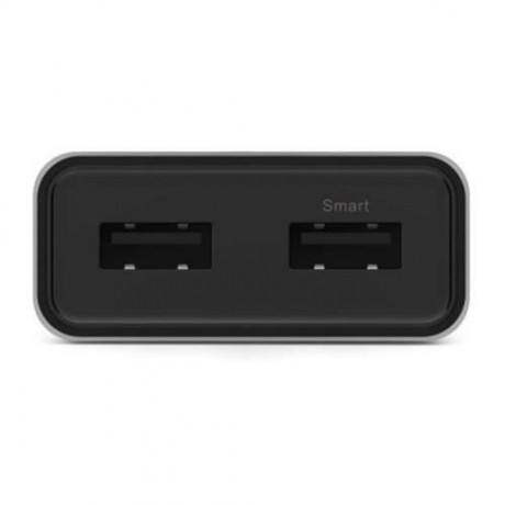 VINSIC VSCW202 12W PORTABLE DUAL USB PORT SMART TRAVELLING WALL CHARGER ADAPTER (BLACK)