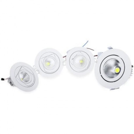 15W LED COB RECESSED CEILING LIGHT ADJUSTABLE SPOTLIGHT (WHITE GREY)