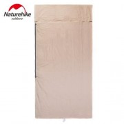 NATUREHIKE PORTABLE ULTRA-LIGHT COTTON WIDENED OUTDOOR LINER SLEEPING BAG (FLAXEN)