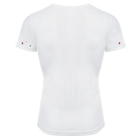 ROUND NECK SHORT SLEEVE PRINTED TRENDY T-SHIRT FOR MEN (WHITE)