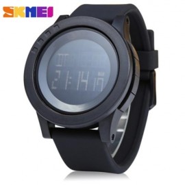 SKMEI 1142 MEN SPORT LED DIGITAL WATCH WATER RESISTANCE RUNNING WRISTWATCH (BLACK)