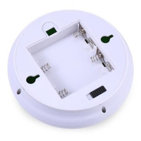 ROUND BATTERY POWERED 6 LEDS WIRELESS LIGHT CONTROL LAMP HUMAN BODY INDUCTION NIGHT LIGHT 