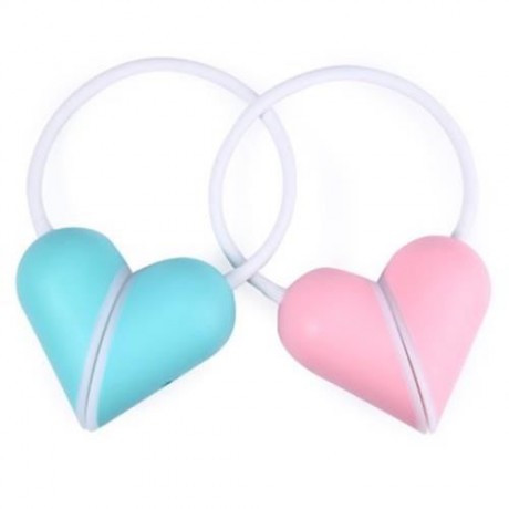 MULTIVARIANT HEART LOCK STYLE NIGHTLIGHT SMART TOUCH DIMMABLE LED TABLE LAMP (PINK)
