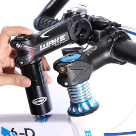 WAKE MTB CYCLING BICYCLE ALUMINUM ALLOY 31.8MM HANDLEBAR STEM (BLACK)