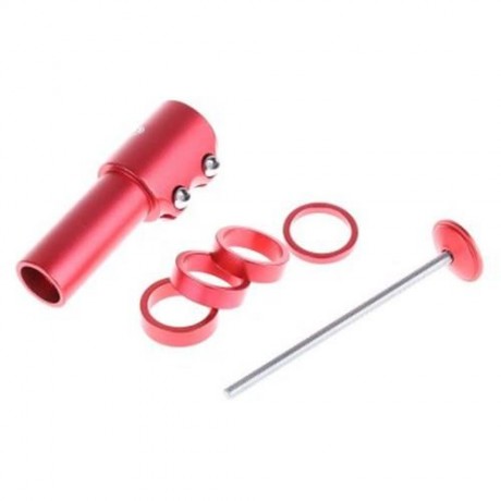 WAKE MTB BICYCLE DURABLE HANDLEBAR FORK STEM ADAPTER RISE UP EXTENDER (RED)