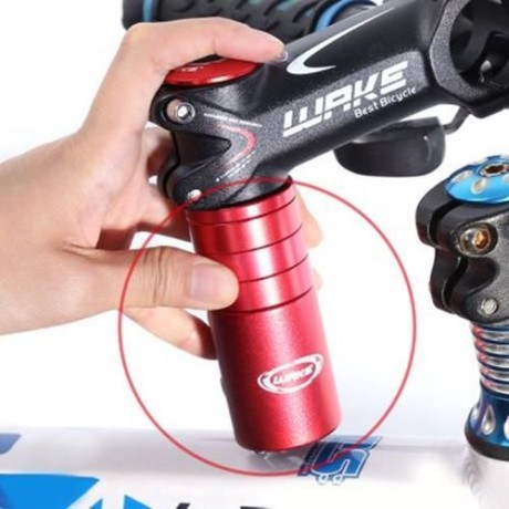 WAKE MTB BICYCLE DURABLE HANDLEBAR FORK STEM ADAPTER RISE UP EXTENDER (RED)