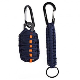INLIFE 14 IN 1 EXCLUSIVE SURVIVAL CARABINER FISHING TOOLS WITH SNAP HOOK KEY CHAIN (PURPLI