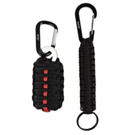 INLIFE 14 IN 1 EXCLUSIVE SURVIVAL CARABINER FISHING TOOLS WITH SNAP HOOK KEY CHAIN (RED WI