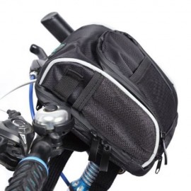 B - SOUL BICYCLE CYCLING BIKE QUICK RELEASE HANDLEBAR BAG FRONT BASKET POUCH WITH RAIN COV