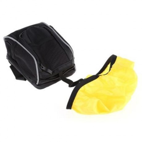 B - SOUL BICYCLE CYCLING BIKE QUICK RELEASE HANDLEBAR BAG FRONT BASKET POUCH WITH RAIN COV