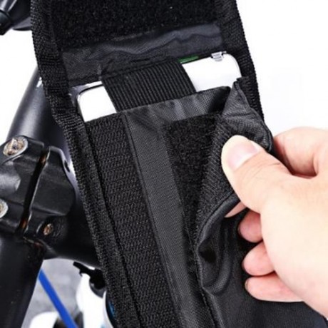 B-SOUL BICYCLE WATER RESISTANT REFLECTIVE STRIP MOUNT FOR 5.7 INCHES HANDLEBAR PHONE BAG (