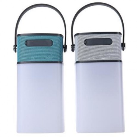 HSD8023B WATER-RESISTANT MULTIFUNCTION BLUETOOTH SPEAKER LED LIGHT 2-IN-1 SUPER BASS MUSIC