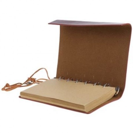 EDCGEAR RETRO LEATHER NOTEBOOK NOTEPAD TACTICAL FIELD BOOK WITH 50 SHEETS WATER RESISTANT 