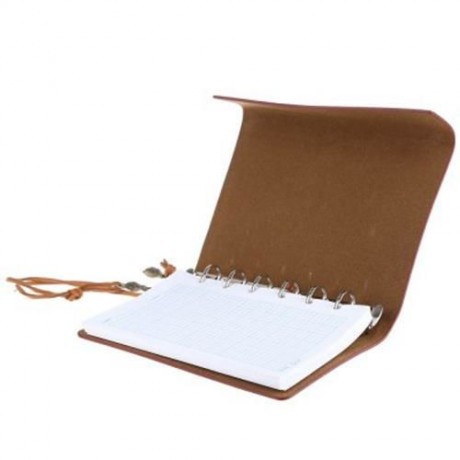 EDCGEAR RETRO LEATHER NOTEBOOK NOTEPAD TACTICAL FIELD BOOK WITH 50 SHEETS WATER RESISTANT 