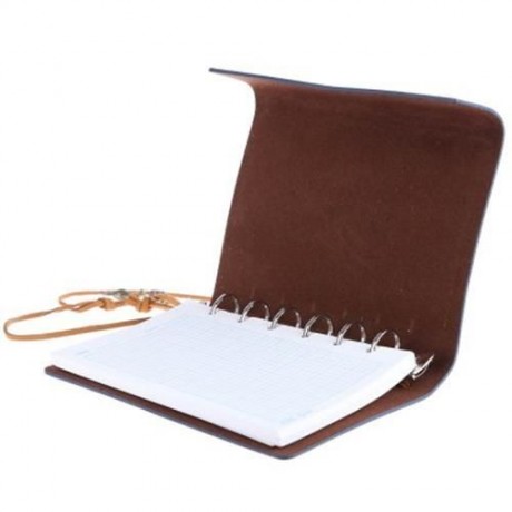 EDCGEAR RETRO LEATHER NOTEBOOK NOTEPAD TACTICAL FIELD BOOK WITH 50 SHEETS WATER RESISTANT 