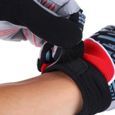 MOKE HANDY CYCLING MUFFLER GLOVES MITTEN SPORTS TOOL (RED WITH BLACK)