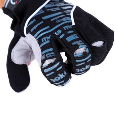 MOKE HANDY CYCLING MUFFLER GLOVES MITTEN SPORTS TOOL (BLACK)