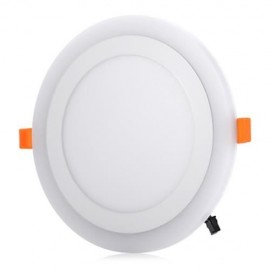 ROUND LED BLUE WHITE PANEL LIGHT RECESSED CEILING LAMP (WHITE GREY)