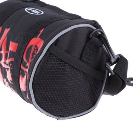 B - SOUL PORTABLE BIKE HANDLEBAR PACK POUCH OUTDOOR TOOL (RED)