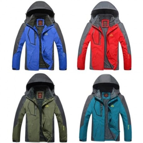 RYANGDANE OUTDOOR MEN JACKET WINDBREAKER WATER-RESISTANT SPORT COAT CAMPING CLIMBING OUTER