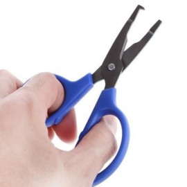 FG - 1020 LIGHT LURE PLIER GRIP PINCER NIPPER WIRE CUTTER SCISSOR FISHING KIT (BLUE)