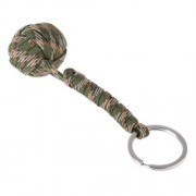 DURABLE KEY RING PARACHUTE CORD BALL SELF RESCUE KIT (ARMY GREEN CAMOUFLAGE)