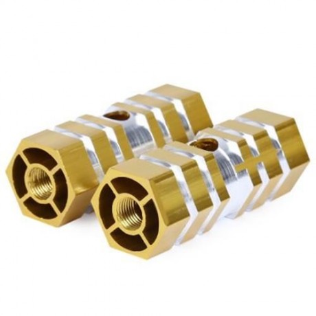 PAIRED OUTDOOR NON-SLIP COLUMN SHAPE BICYCLE PEDAL FOR CRAZY RIDER (GOLDEN)
