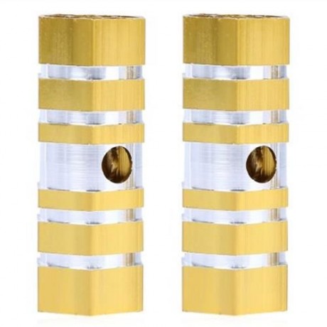 PAIRED OUTDOOR NON-SLIP COLUMN SHAPE BICYCLE PEDAL FOR CRAZY RIDER (GOLDEN)