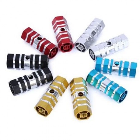 PAIRED OUTDOOR NON-SLIP COLUMN SHAPE BICYCLE PEDAL FOR CRAZY RIDER (RED)