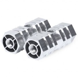 PAIRED OUTDOOR NON-SLIP COLUMN SHAPE BICYCLE PEDAL FOR CRAZY RIDER (SILVER)