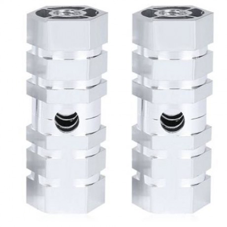 PAIRED OUTDOOR NON-SLIP COLUMN SHAPE BICYCLE PEDAL FOR CRAZY RIDER (SILVER)